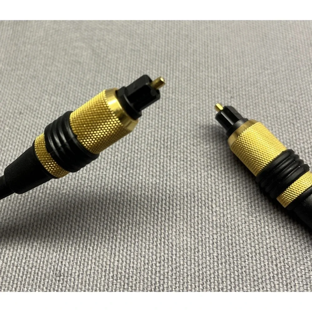 Optical Audio Cable 6ft GOLD PLATED Heavy Duty Fiber Optic Soundbar TV Cable